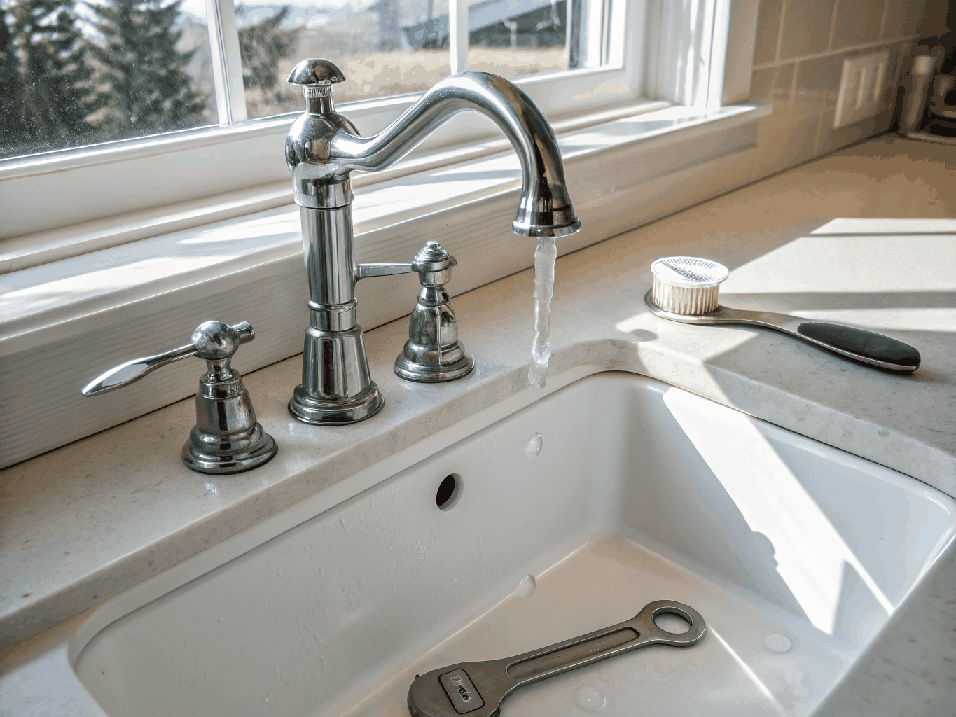 Moen kitchen faucet and sink installation and repair service in Jonesboro