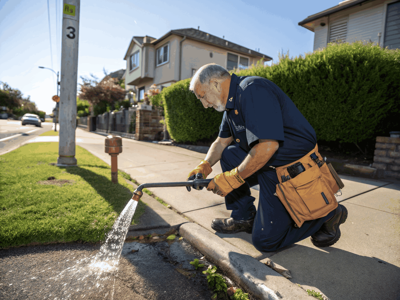 Professional plumber providing pipe repair services in Morrow GA