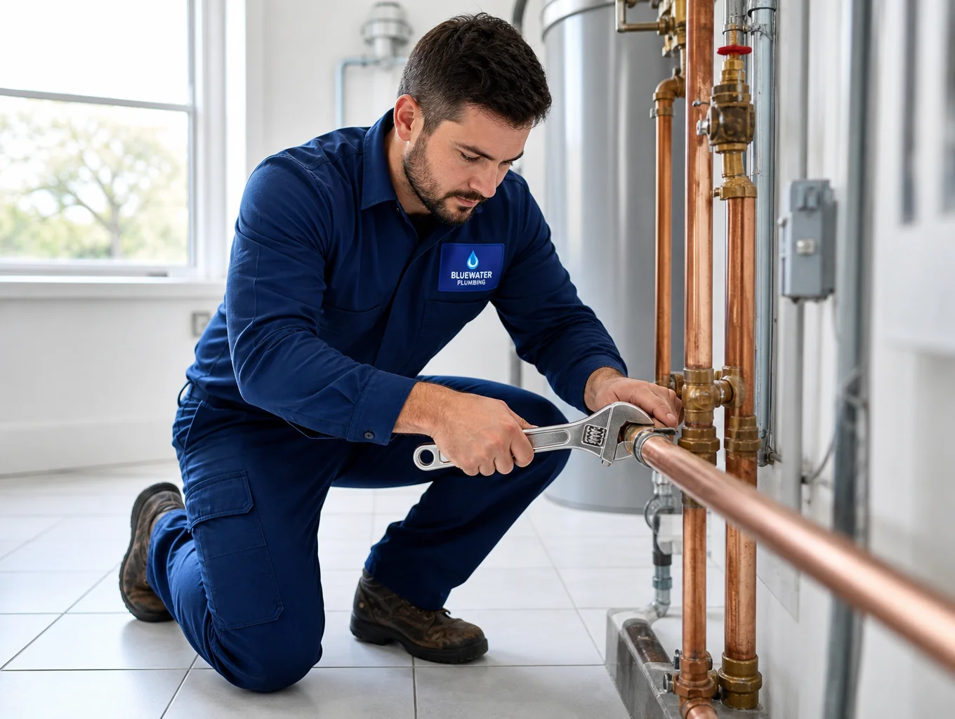 Jonesboro plumbing technician conducting an on-site diagnostic inspection